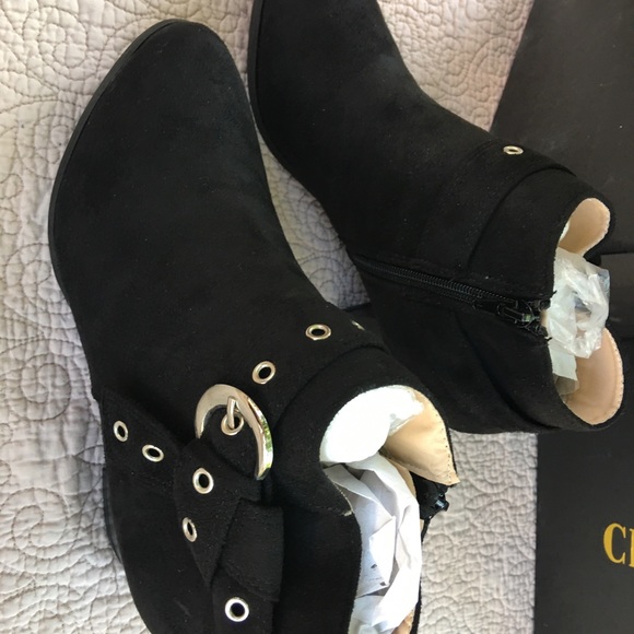 Brand New Chase + Chloe Anita side buckle booties - Picture 6 of 8